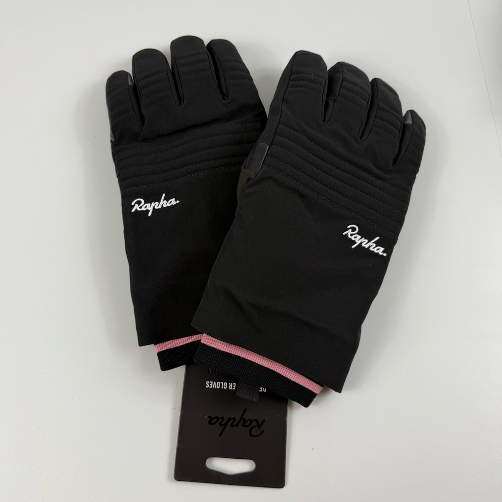 Rapha Performance Roadwear Deep Winter Gloves Black Size Large $190 msrp